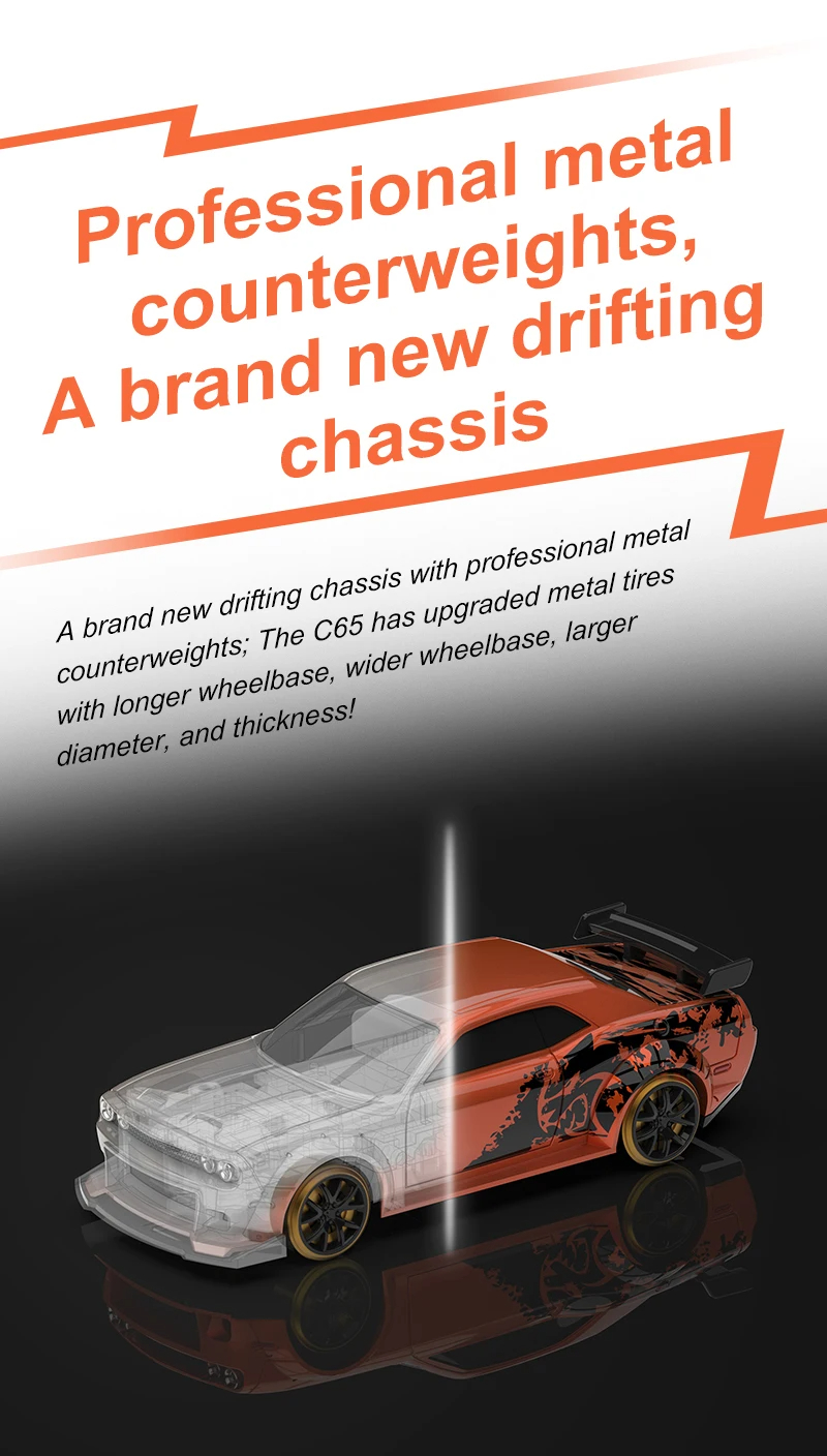 Turbo Racing 1 : 76 C65 Edição Limitada Drift RC Carro Com Rádio