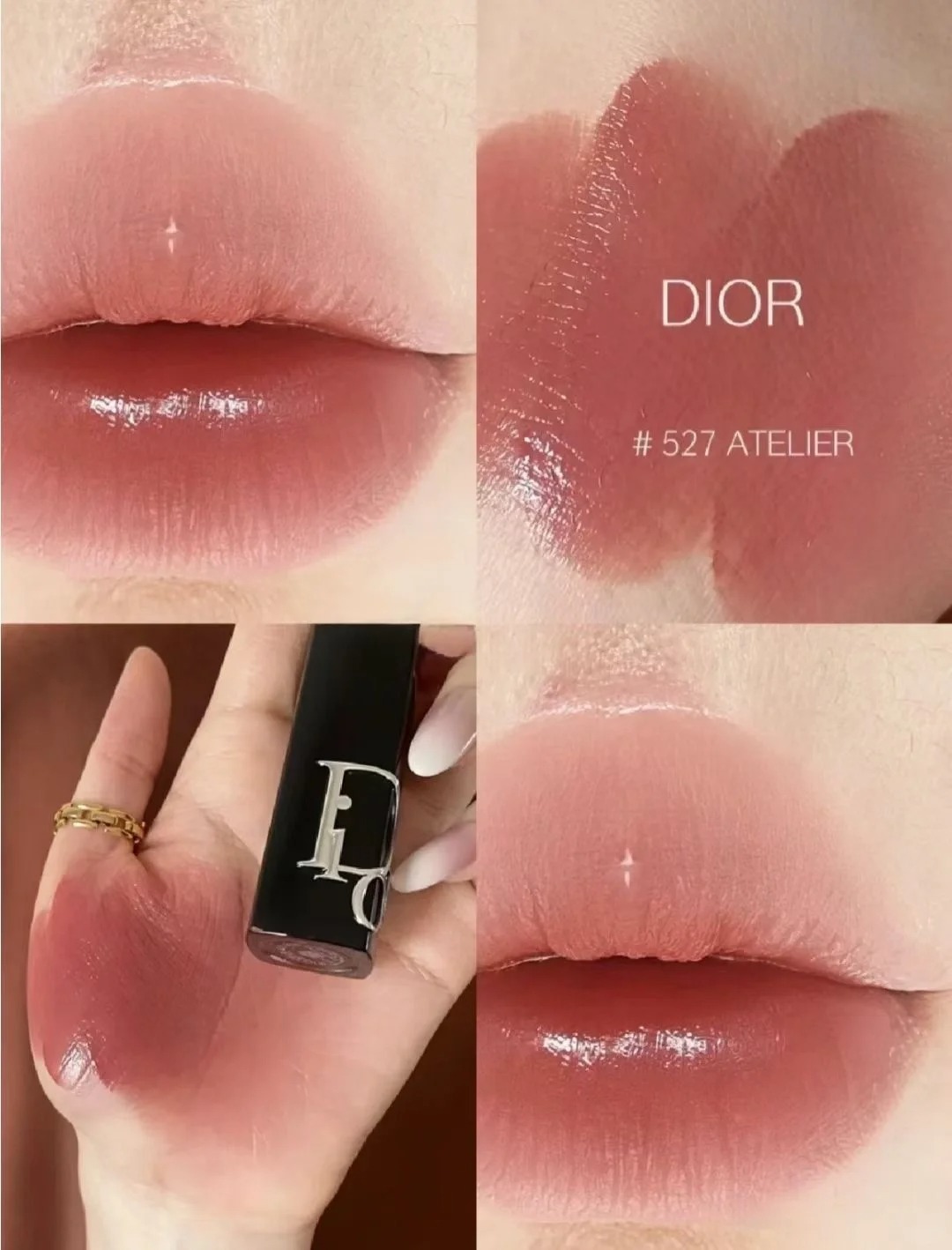 DlOR Batom Glamour 740 + 527 Conjunto Combinação De Hidratante Em Laca ...