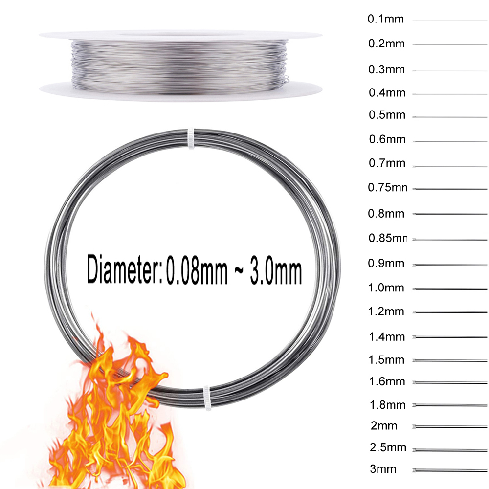 100 Fils/crochets En Nichrome En Forme De R Pour Loisirs Créatifs - Résistants Haute Température (1350°F) - Pour Céramique, Verre, Pendentifs