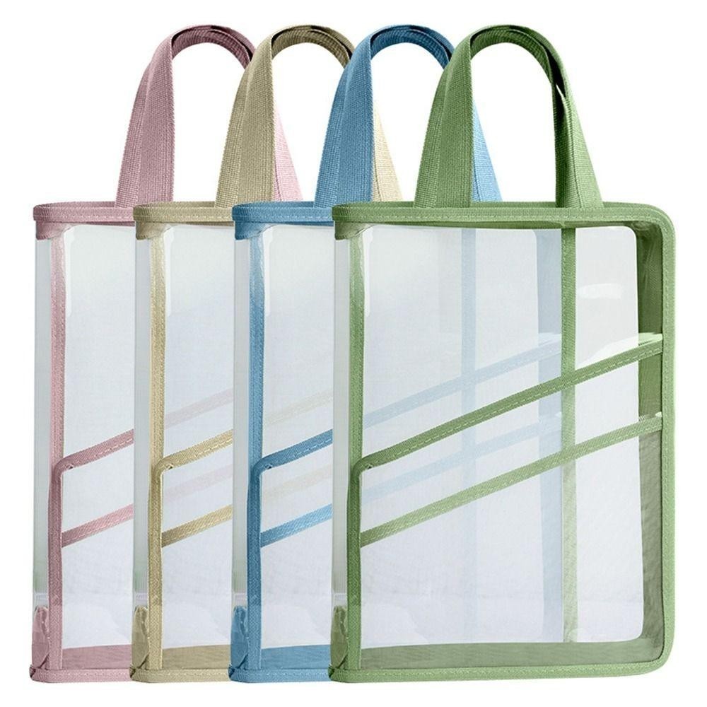 Saco Multifuncional Transparente PVC 1 Peça Zíper Grande Capacidade ...