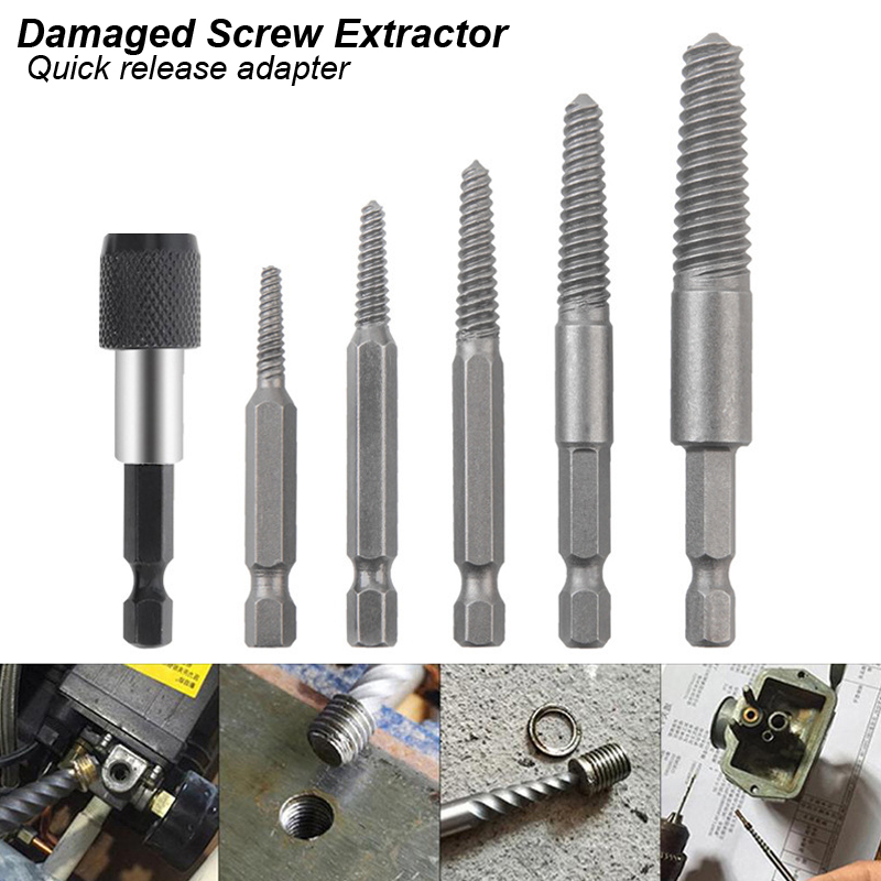 Extrator De Parafusos Easy Out Broken Danificado Guia De Broca De Metal ...