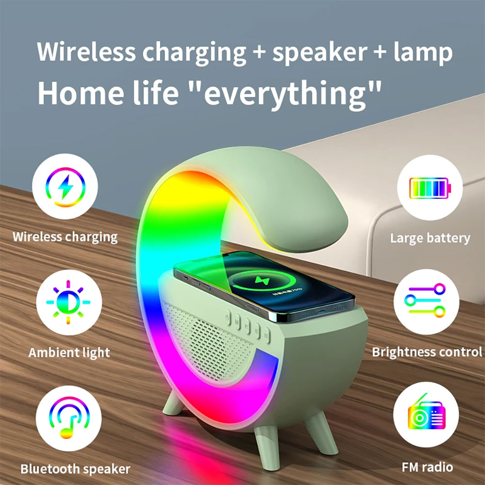 G Light Multifuncional Bluetooth Speaker RGB Carregamento Sem Fio com ...
