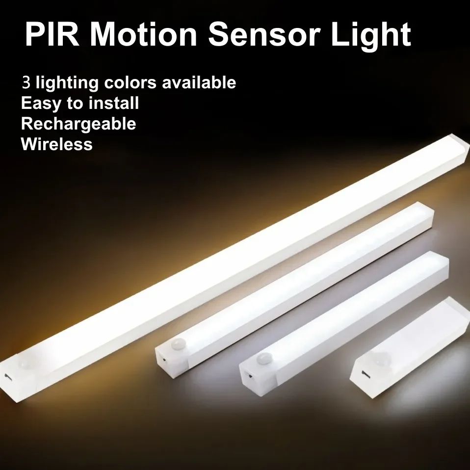 50CM Luz LED Sem Fio sensor De Inteligente Do Guarda-Roupa Quarto De ...
