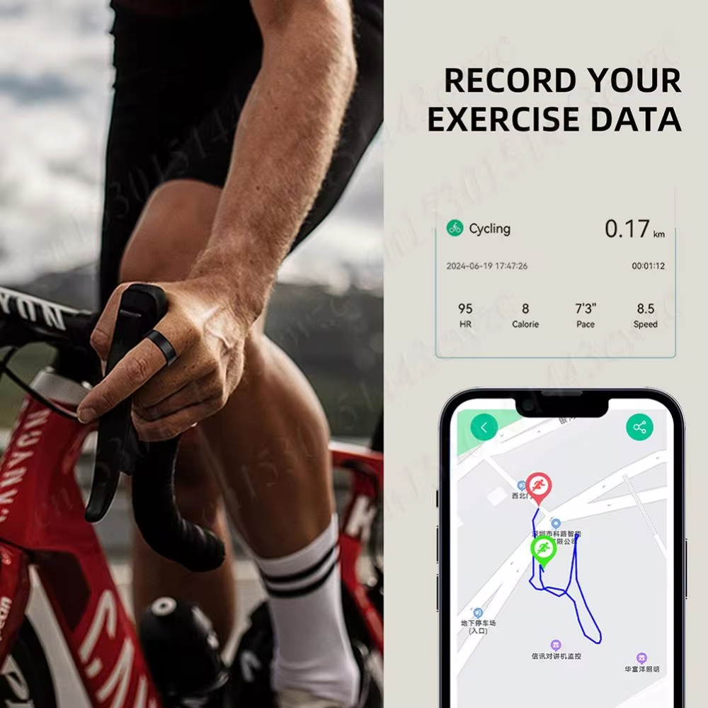 New R11M Smart Ring Heart Rate Blood Oxygen Sleep Monitoring Health ...