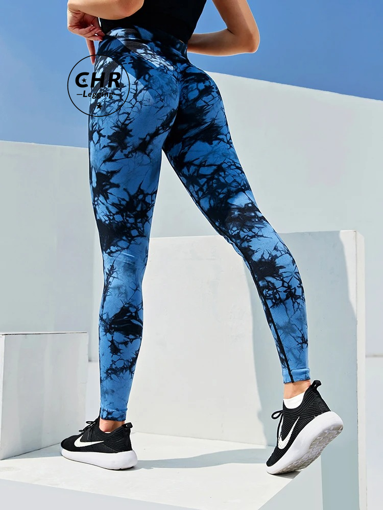 Tie Dye Seamless Leggings Calças De Yoga Fitness Femininas Calças De