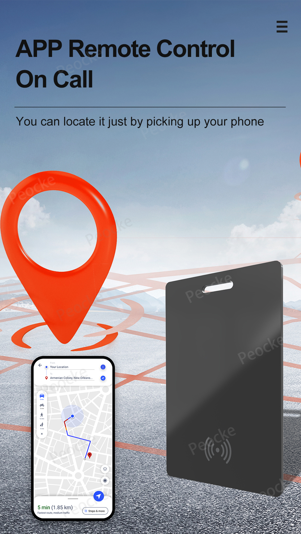 Cartão De Rastreamento De Carteira GPS , Localizador Smart Tag iPhone ...