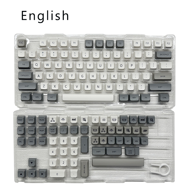 Chaveiro Womier Vintage Grey PBT Keycaps 75% XDA Contour para Gateron ...