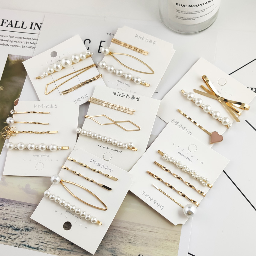 Clip de Metal Coreano Simples e Doce para Cabelo de Adultos | Shopee Brasil