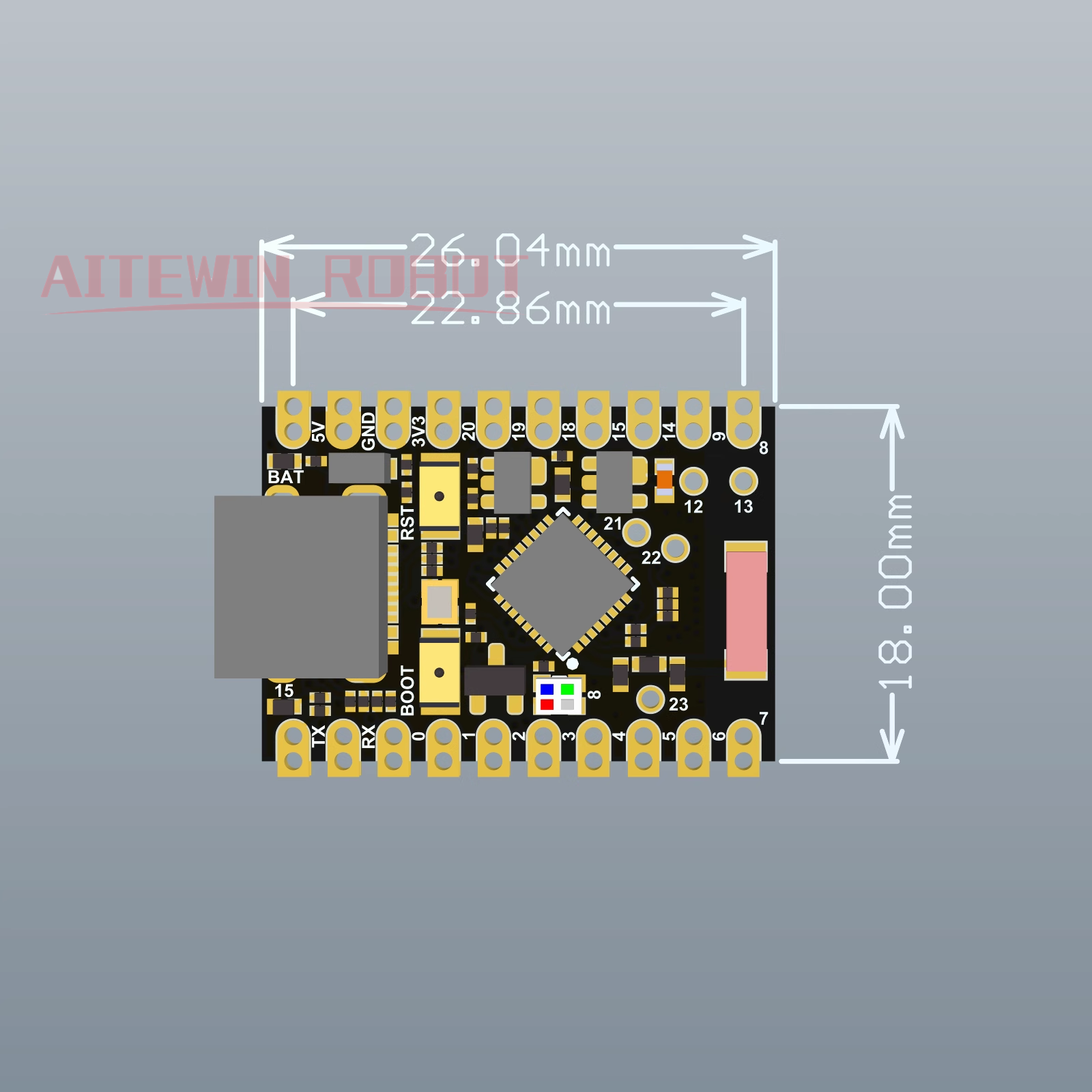 Lot De 4 Cartes De Développement ESP32-C3 Avec WiFi Bluetooth 5.0 - Flash 4 Mo - Processeur RISC-V 32 Bits 160 MHz