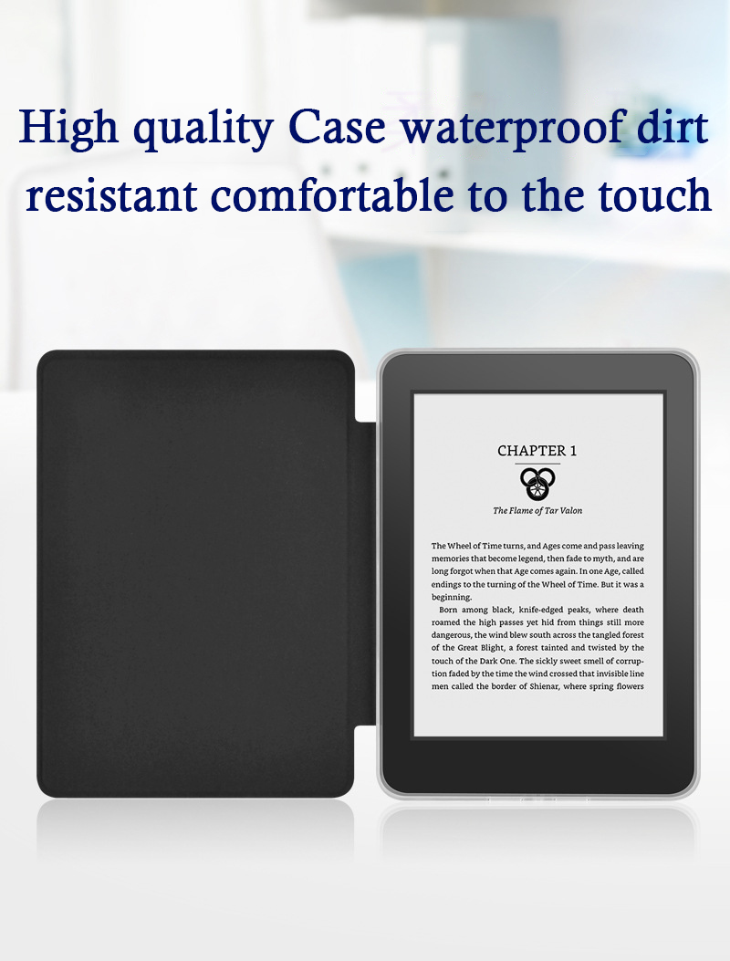 Custodia Trasparente Per Kindle 6 Pollici 11ª Gen (2024/2022) – Retro In Silicone Antigraffio, Angoli Ammortizzati, Include 50 Adesivi A Tema Letterario