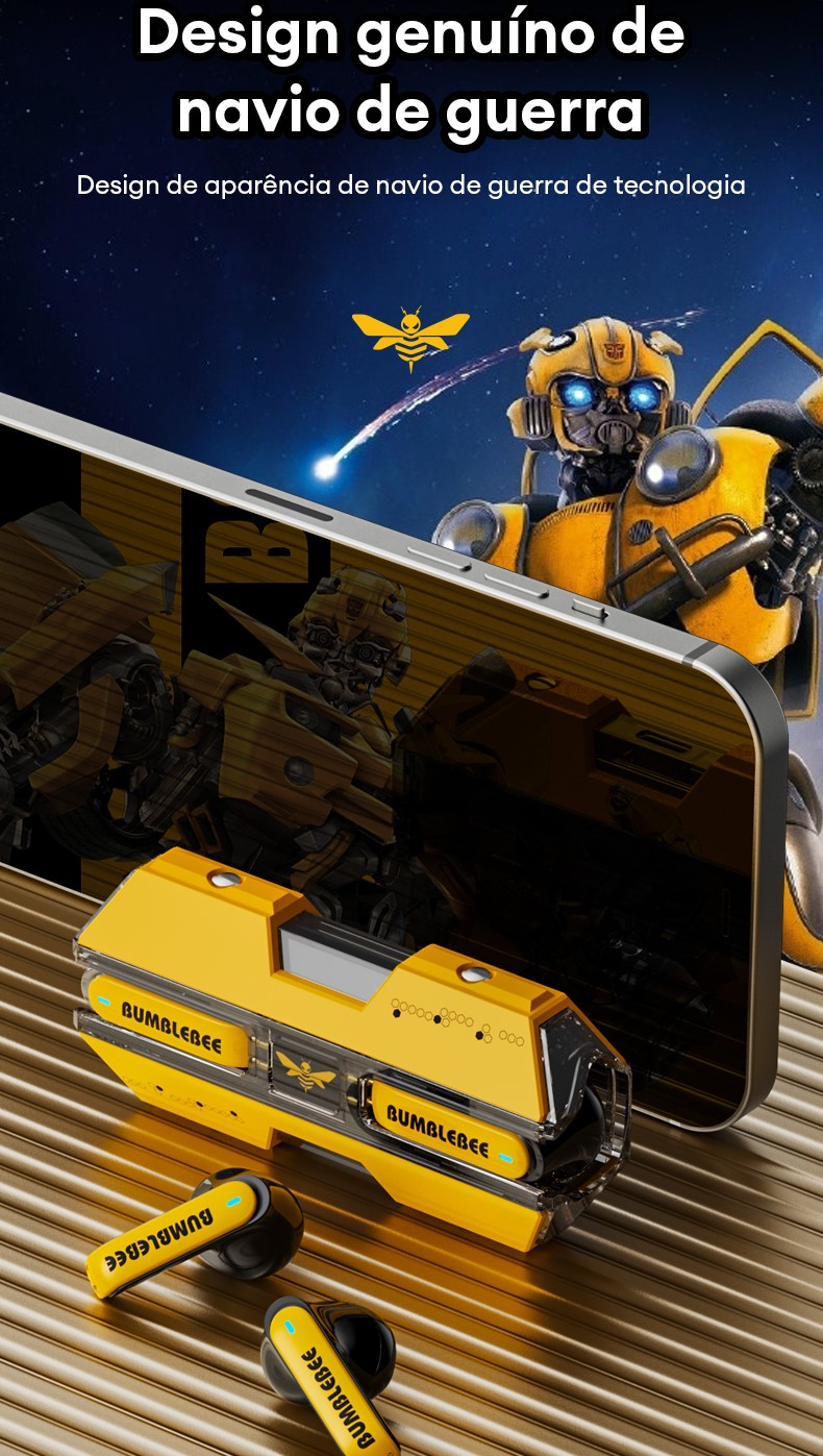 Transformers TF-T01 Fones De Ouvido Bluetooth Sem Fio