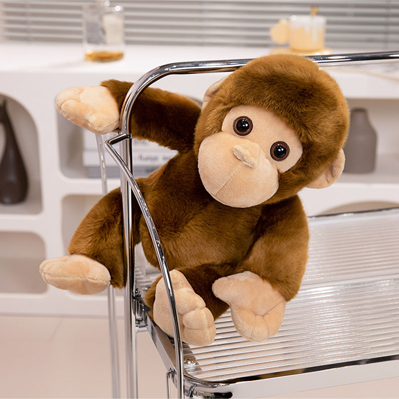Macaco Plushie Brinquedo De Pelúcia Bonito Safari Brinquedos Selva ...