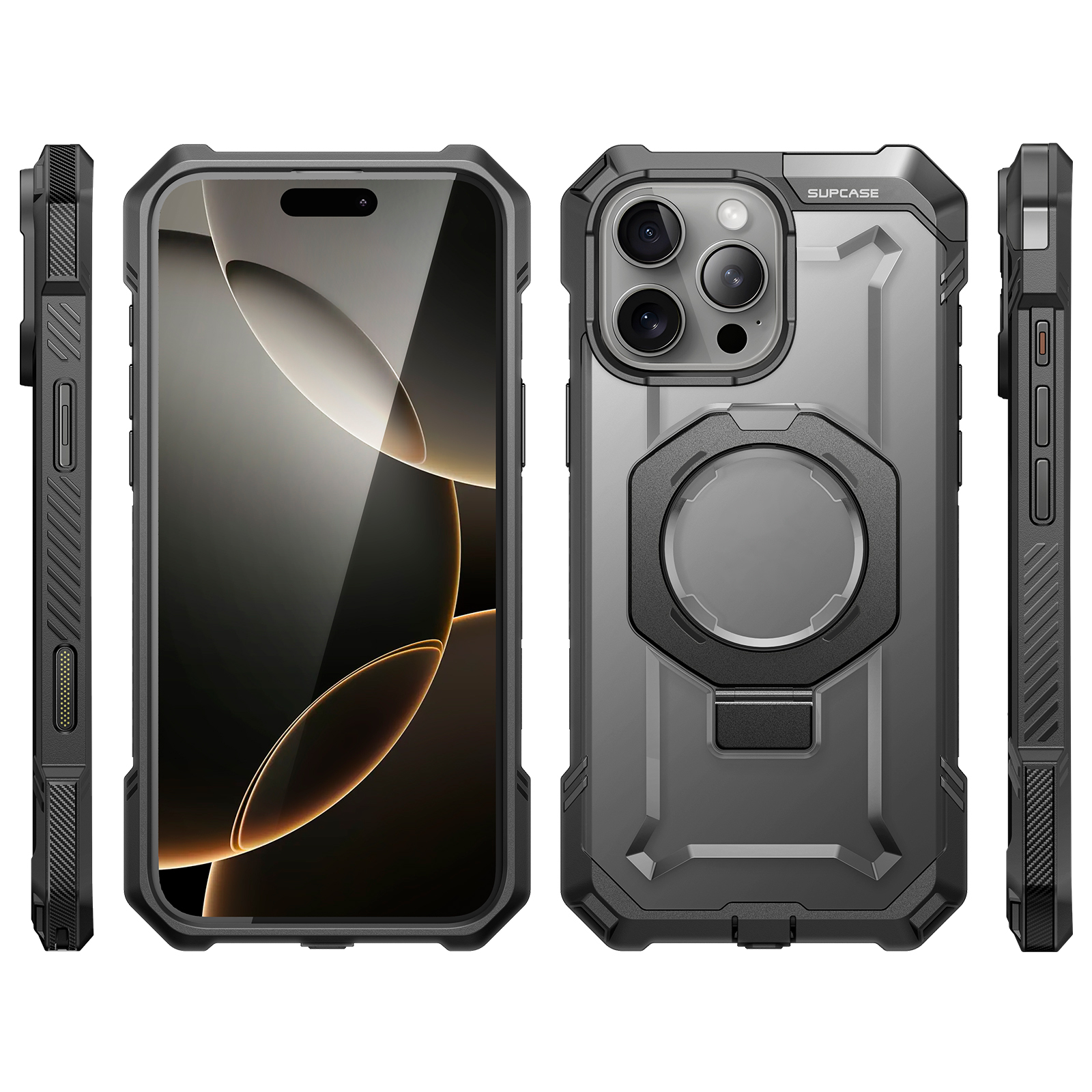 Custodia Supcase Unicorn Beetle Pro Per IPhone 16 (6.1") 2024 - Nero, Robusta Con Protezione