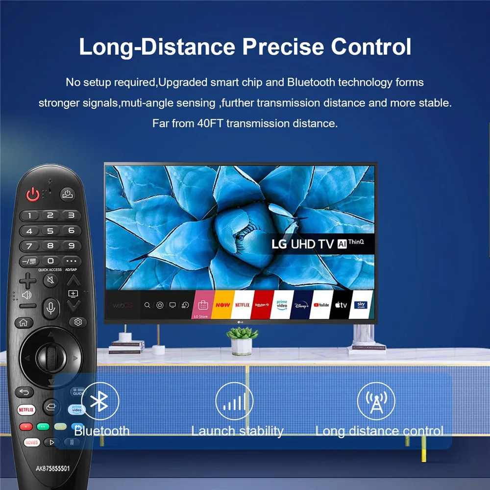 Controle Remoto por Voz LG AN-MR20GA MR19BA Smart TV LED OLED 4K 8K ...