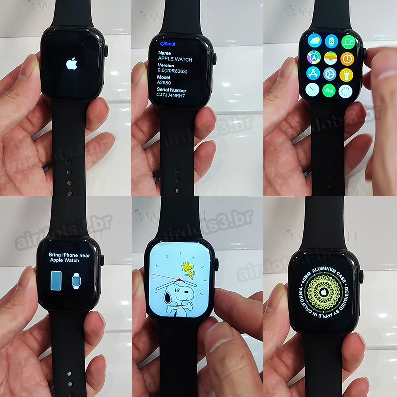 Apple Série 9 1.93 Polegadas Smartwatch Bluetooth Chamada Masculino E ...