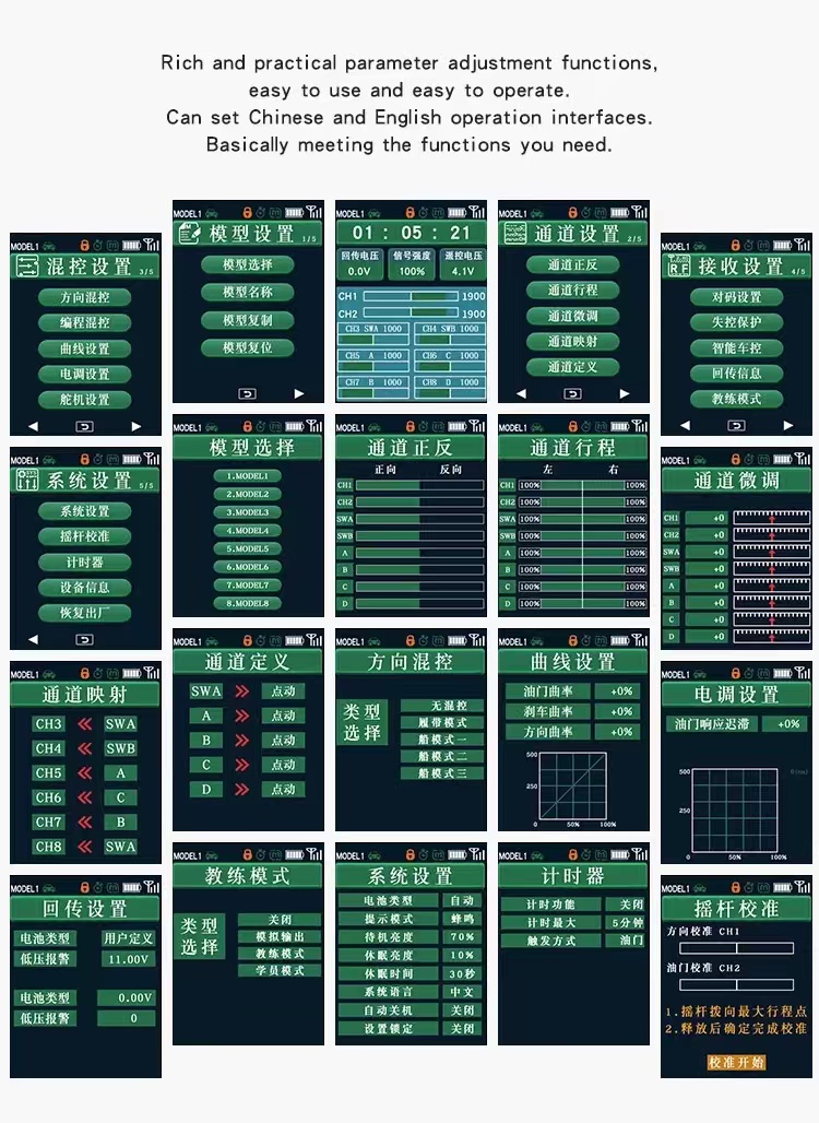 Hotrc Ct A Controle Remoto De Canais Ghz Ch Transmissor De R Dio Roda De Metal Alcance De