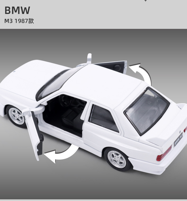 結婚祝い M3 BMW 1/36 CITY RMZ E30 Fundidos Carros De Modelos 1987 ミニカー