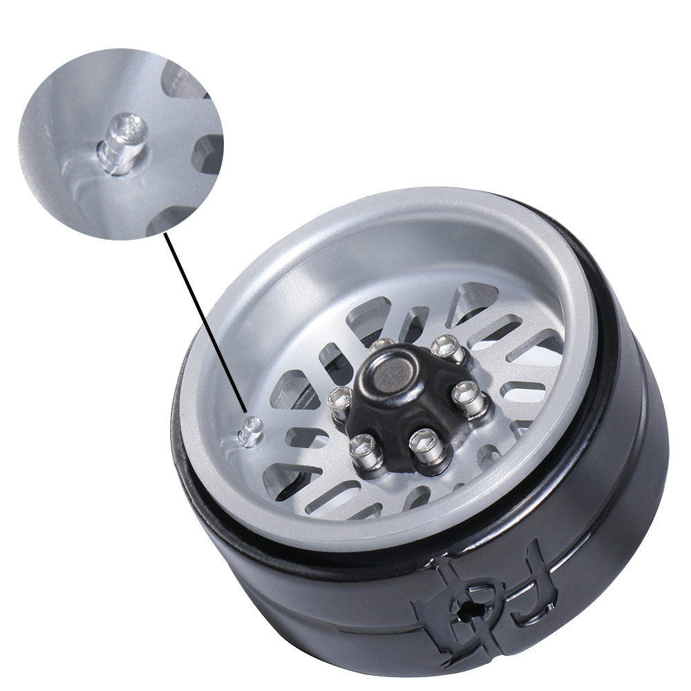 DJ Metal Liga De Alumínio 1.3 Em Pneus Roda Peso Ganho Hub Rodas 4 Pcs