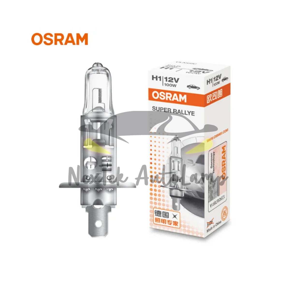 OSRAM Super Rallye H1 H3 H4 H7 12V 24V 80W 100/90W 3200K Lâmpadas ...