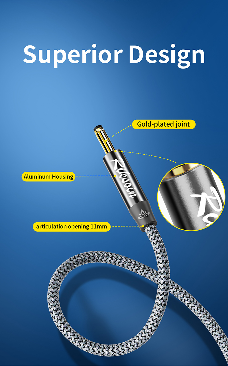 Cabo Riksoin USB-C 5V para 3,5mm para caixas de TV e sistemas de som ...