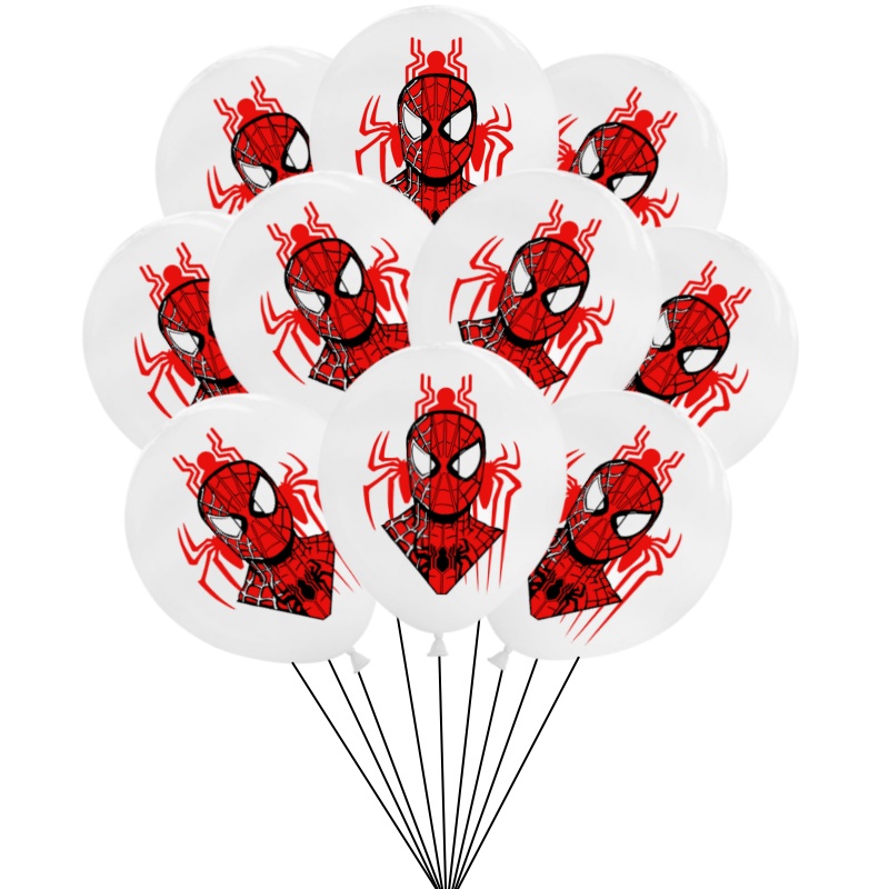 Balões De Super-Herói , 10 Peças , Látex Do Homem-Aranha , Decoração De ...