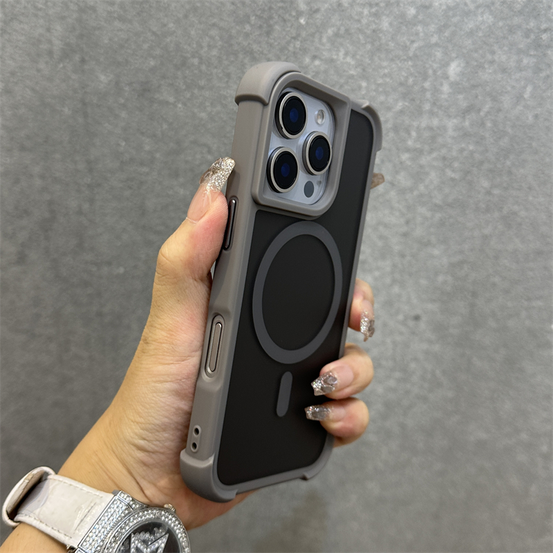 Capa De Telefone Magnética anti-Queda De Quatro Cantos Para iPhone 11 ...