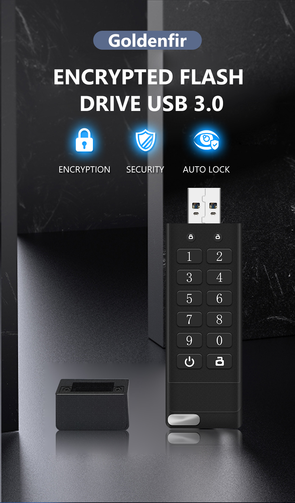 Unidade USB Segura , Senha De hardware De flash Criptografada De 64 Gb ...
