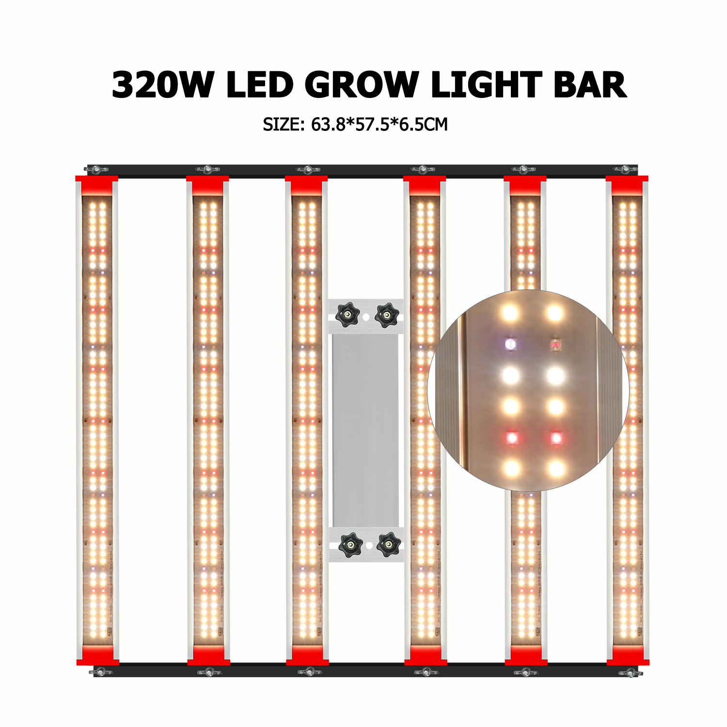 320w Full Spectrum Led Grow light Quantum SamsungLM281B+PRO regulável ...