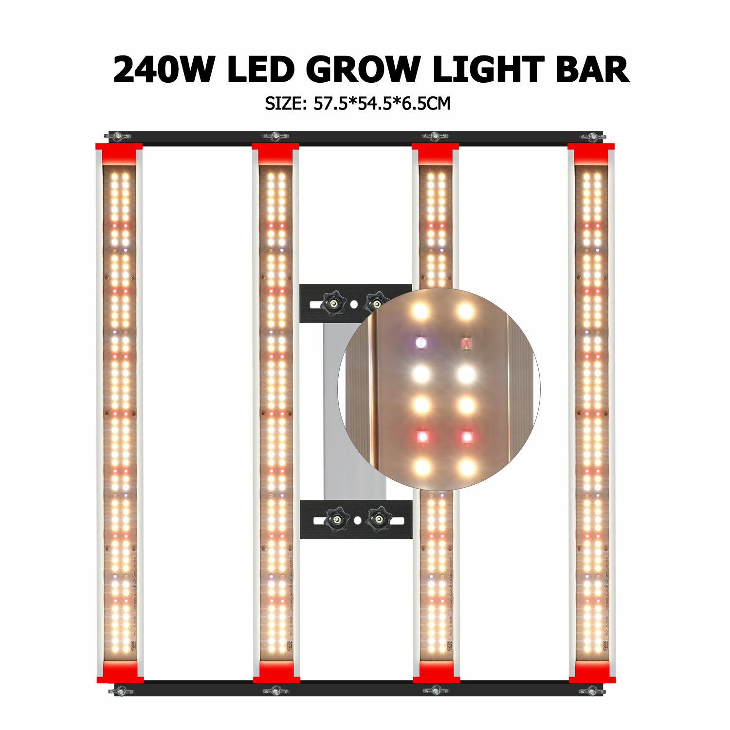 320w Full Spectrum Led Grow light Quantum SamsungLM281B+PRO regulável ...