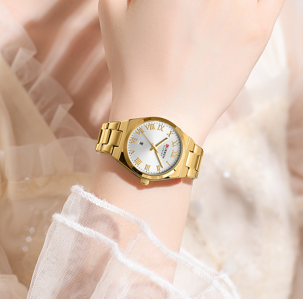 CURREN Relógio Feminino Fino De Alta Qualidade Elegante De Quartzo À ...
