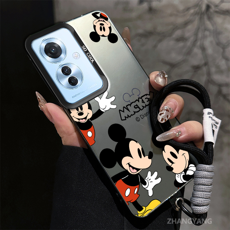 BonYonka Cover per Oppo Reno 11F 5G / Reno11 F 5G, Custodia Ultra Slim Ultra Fine Protezione in Premium Pelle PU e Silicone TPU, Ultra Sottile e Anti-Graffio Anti Scivolo Cover