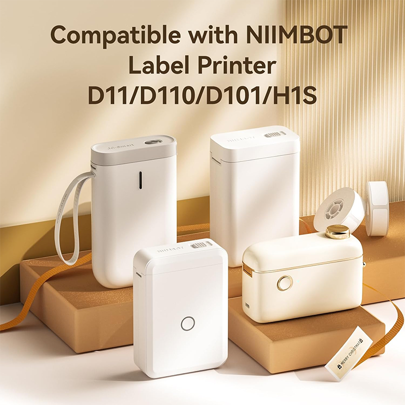 NIMBOT Papel de etiqueta branco compatível com a impressora de ...
