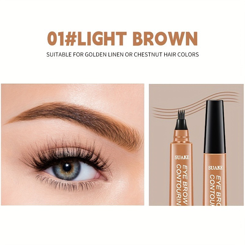 Caneta microblading prova d'agua para sobrancelha
