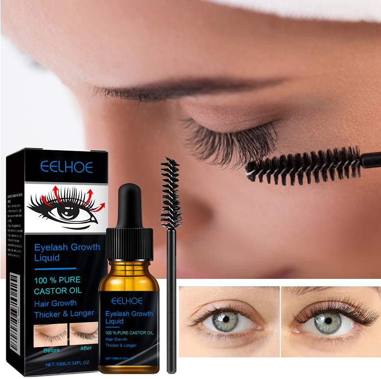 EELHOE Óleo De Rícino Soro Para Cílios 10ml Hidratante Curling Sem ...