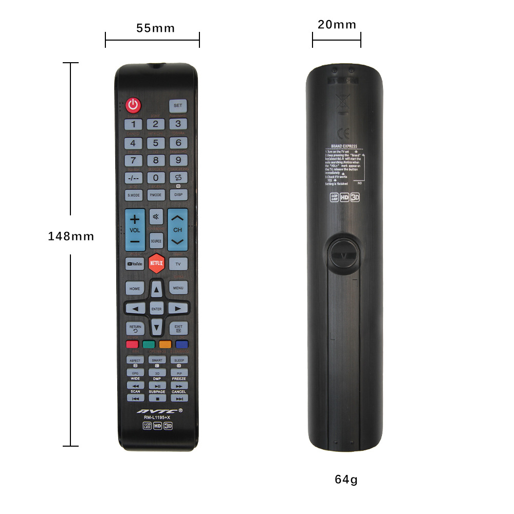 NUOVO HUAYU RM-1020M universale per telecomando TV LED LCD Panasonic