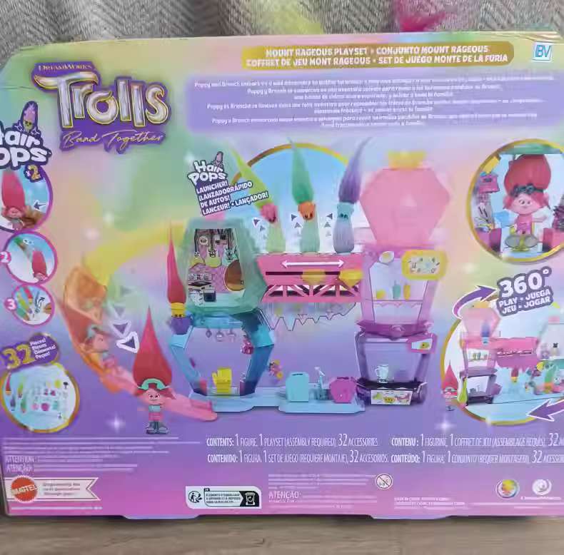 Mattel DreamWorks Trolls Band Together Toys , Mount Rageous Playset Com ...