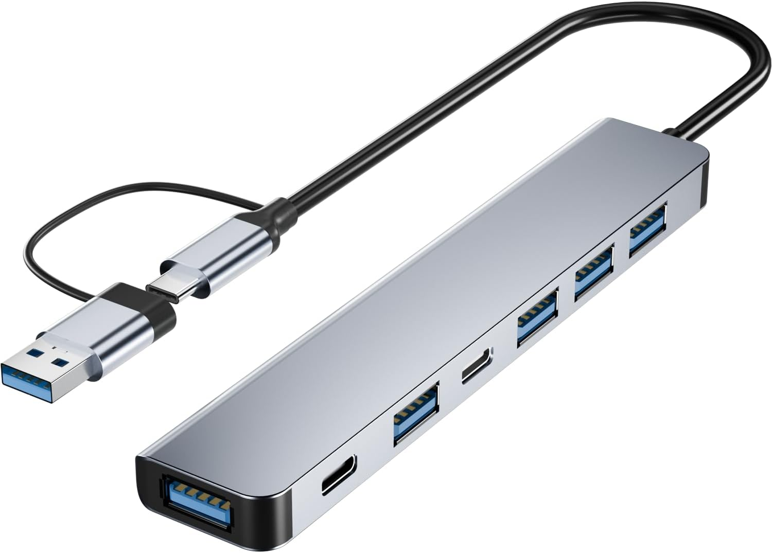 7 IN 2 Type C USB3.0 Hub Adaptador Multidivisor De Alta Velocidade OTG ...