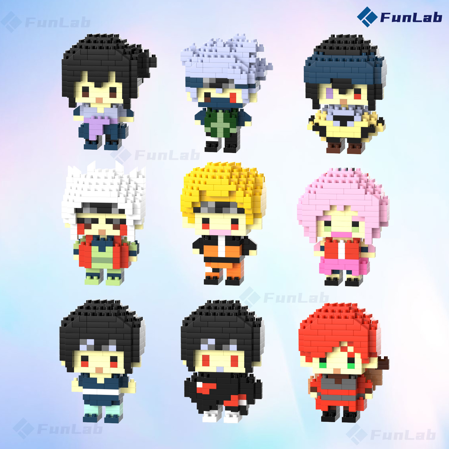 🔥【NARUTO】Blocos Montar Mini Colecionáveis Anime Decoração para ...