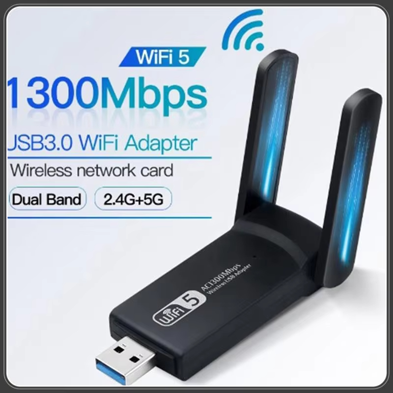 Adaptador WiFi USB AC1300 1300Mbps 5G 2.4G Para PC Laptop Placa De Rede ...