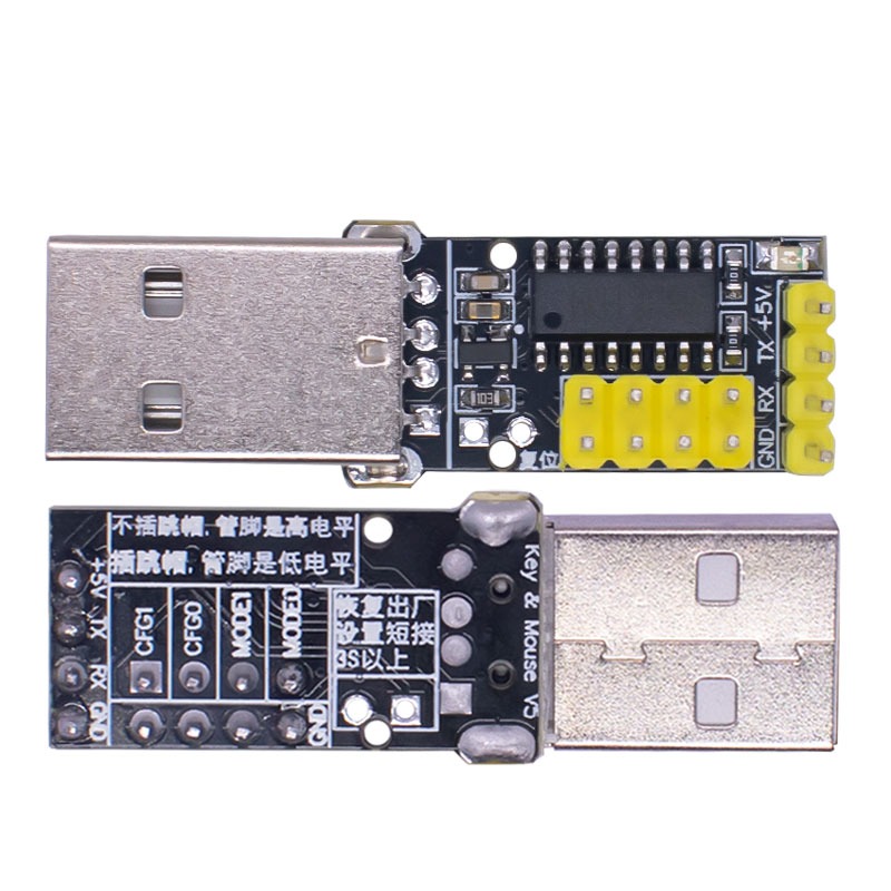 CH9329 Módulo UART/TTL Porta Serial para USB HID Teclado completo Mouse ...