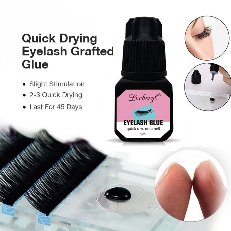 Cola para Extensão de Cílios, 5ml Profissional, Duradoura e de Baixa ...