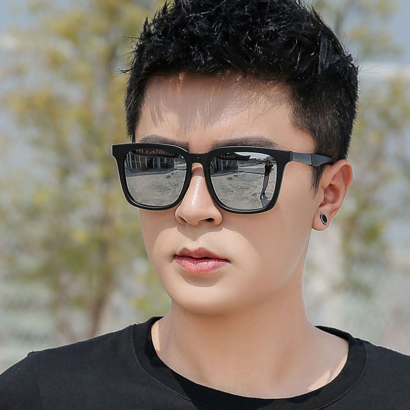 Óculos de sol coreanos masculinos estilosos com lentes UV400 de ...