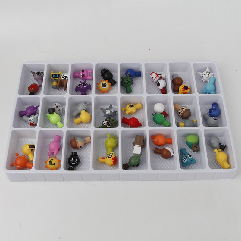 48 Pçs/Set 5cm Sprunki Caixa Figura Brinquedos Wenda Estatueta De Ação ...