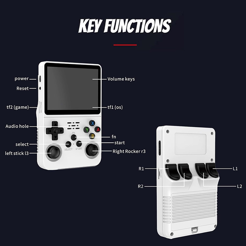 R36S Retro Handheld Console De Videogame Sistema Linux Tela IPS De 3.5 ...