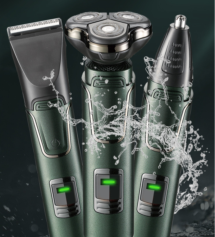 Barbeador Eletrico Masculino Aparelho De Barbear Inox à Prova d'água ...