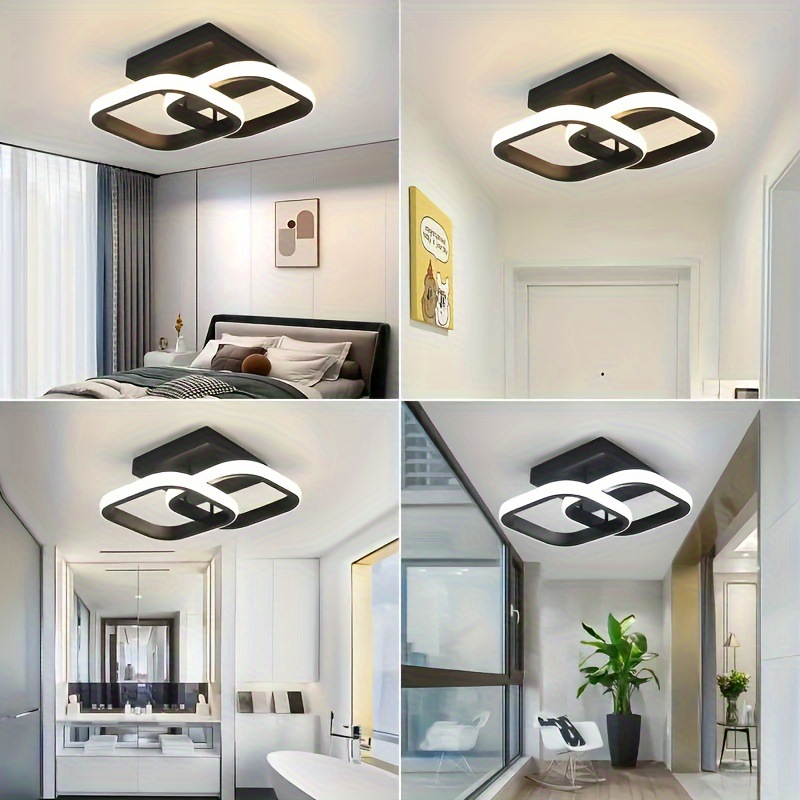 Lâmpada de Teto LED 3 Cores | Design Simples Para Sala Quarto Cozinha ...