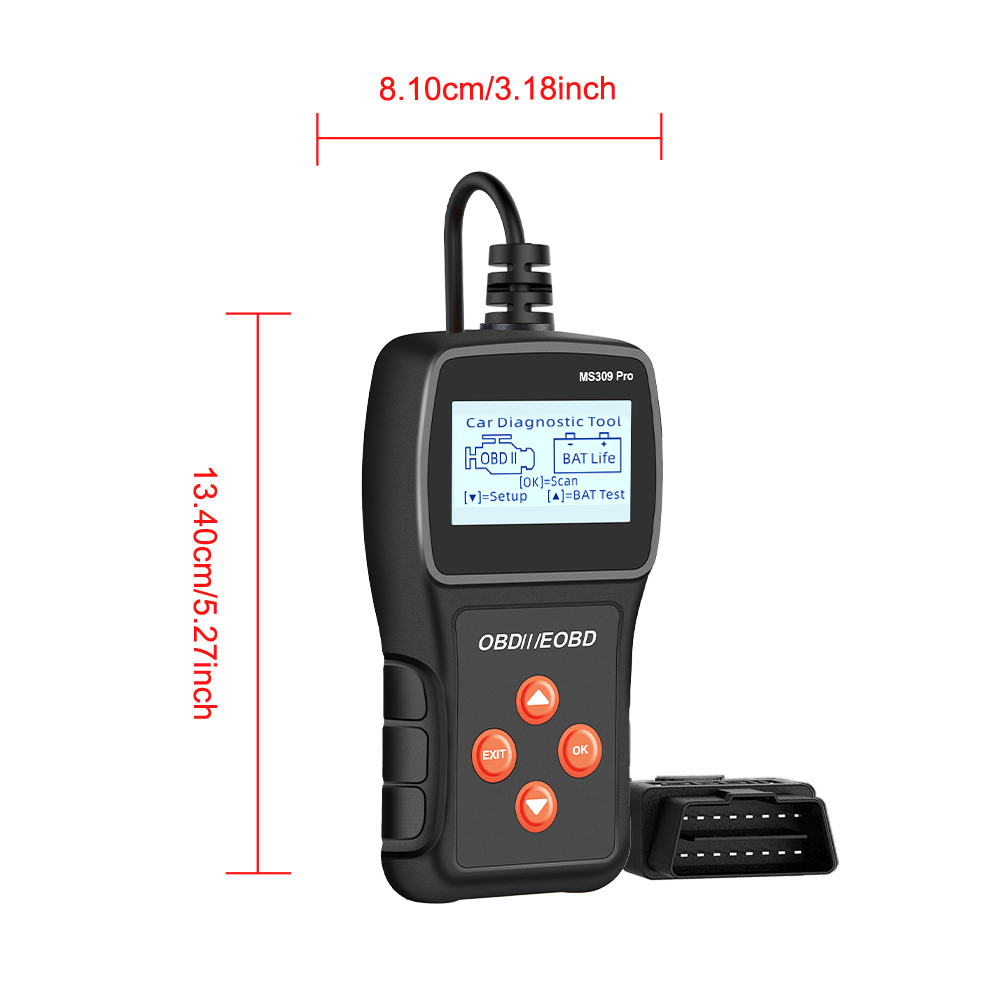 Testador De Bateria Obd2 Ms309pro - Ferramenta Multilíngue Para ...