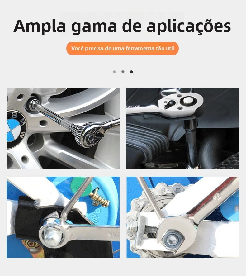 40 Peças / 46 Peças Jogo De Chave Catraca Caixa De Ferramentas Completa Reversível Soquetes Maleta