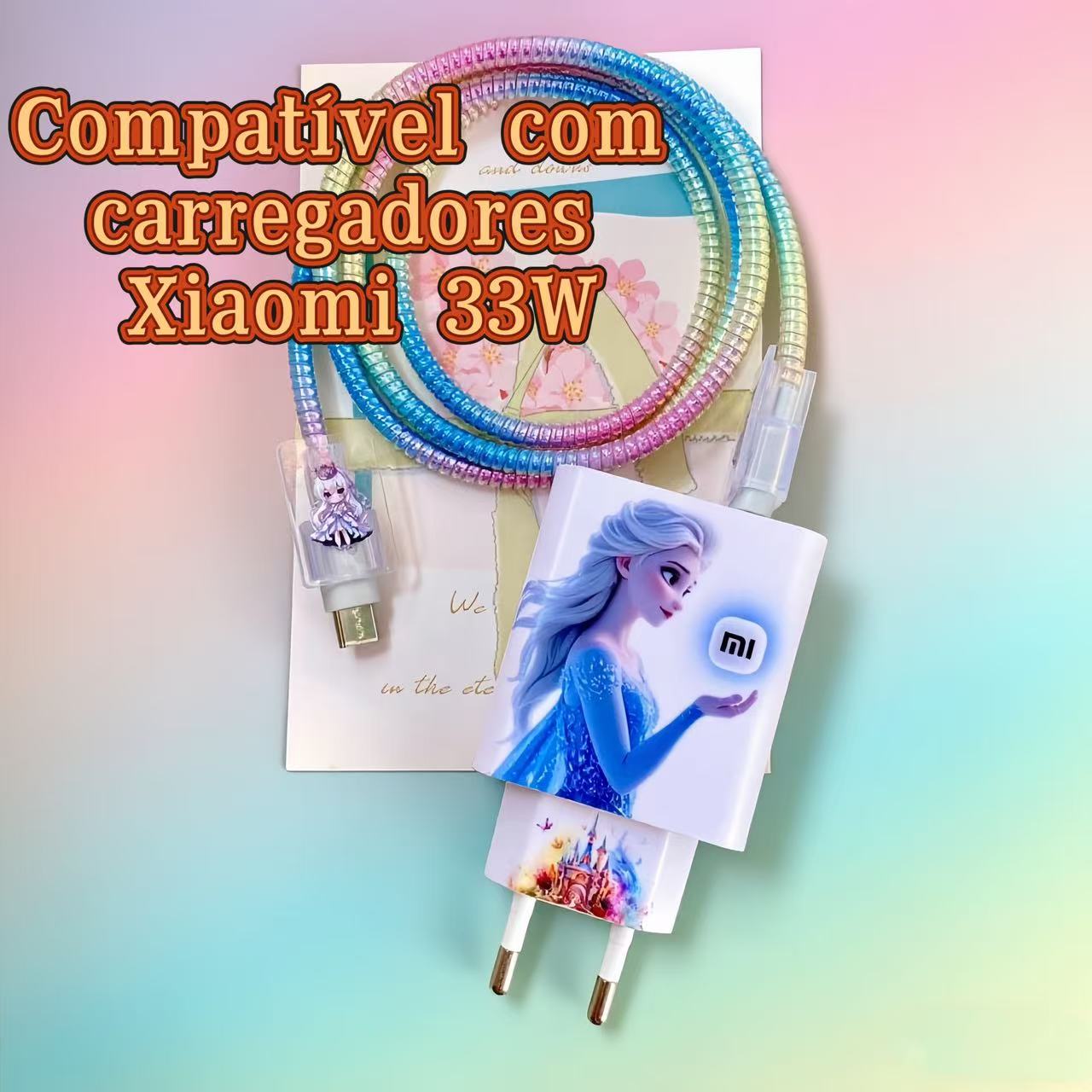 Xiaomi 33W Protetor de carga compatível com adesivo protetor Xiaomi 4 ...
