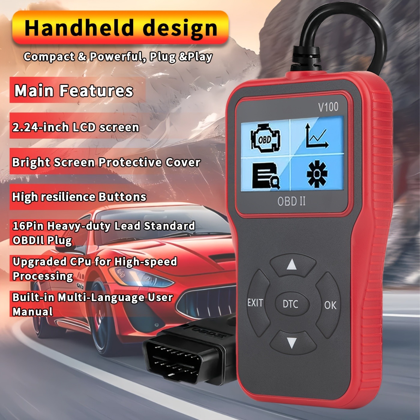 Scanner De Diagnóstico Obd2 | Leitor De Códigos De Falha Do Motor ...